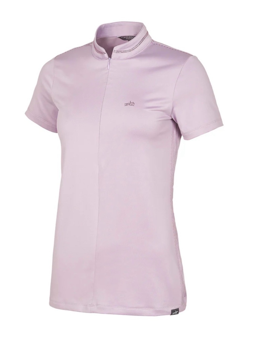 Schockemohle Summer Page Lavender Short-Sleeve Shirt - Large